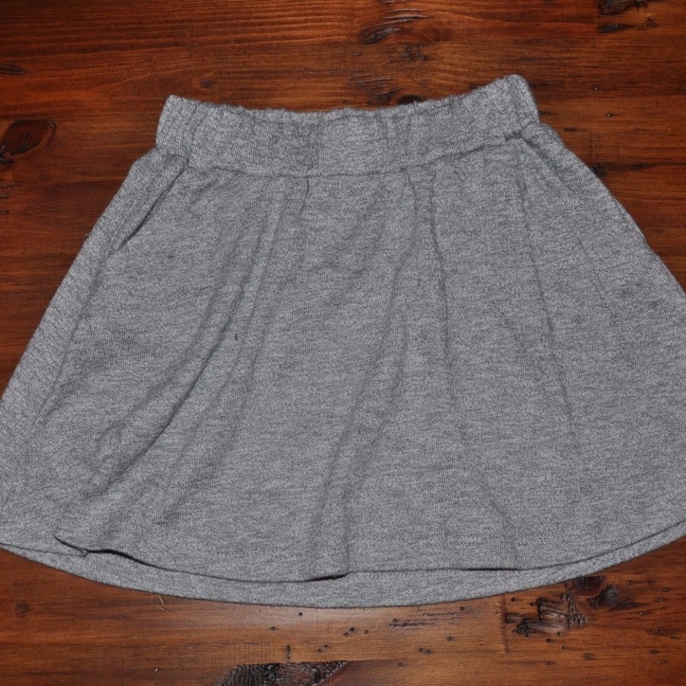 GAP KIDS Willow Heather Gray Marled Skirt sz S - Picture 3 of 4